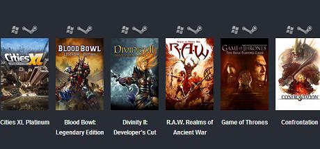 Cities XL Platinum, Blood Bowl Legendary Edition, Divinity II,  R.A.W., Game of Thrones, Confrontation