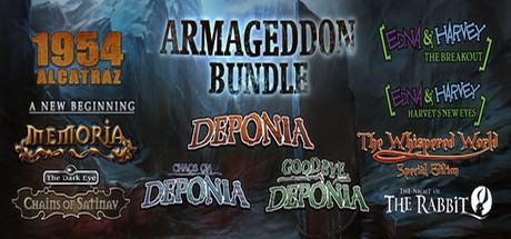 The Daedalic Armageddon Bundle (Deponia, Chaos on Deponia, Goodbye Deponia, The Whispered World Special Edition, The Dark Eye: Chains of Satinav, A New Beginning - Final Cut, Memoria, The Night of the Rabbit, Edna & Harvey: The Breakout)