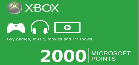 Xbox Live EU: карта 2000 Microsoft Points