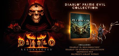 Diablo Prime Evil Collection (Diablo II: Resurrected + Diablo 3 + Diablo 3 Reaper of Souls + Diablo 3 Rise of the Necromancer pack)