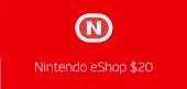 Nintendo Gift Card 20$ купить