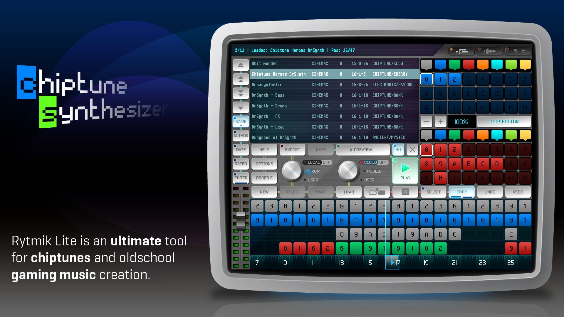 Rytmik Lite Chiptune Synthesizer Download