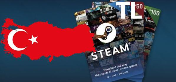 Подарочная карта steam Турция (Steam Gift Card) 1000 TL